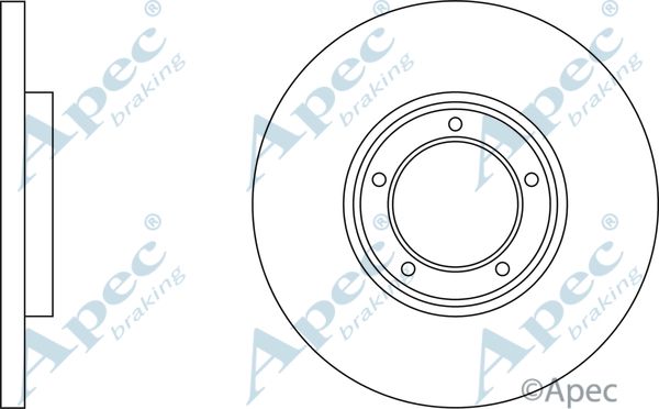 APEC BRAKING Тормозной диск DSK620